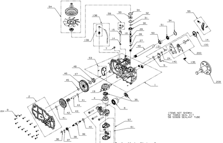 Transmission (Lh) Diagram and Parts List for ZT1-42KH (17CS010)(2020) Cub Cadet Lawn Tractor